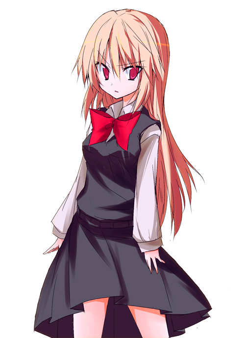 Safebooru Alternate Hair Length Alternate Hairstyle Blonde Hair Bow Bowtie Ex Rumia Ex Rumia 4560